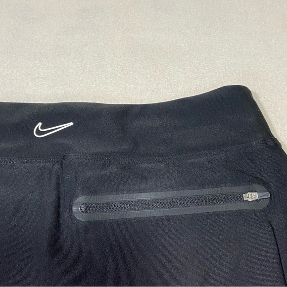 NIKE Dri-Fit No Sew Black Golf Skort Shorts Skirt Zip Pockets Women’s Size S - Picture 8 of 10